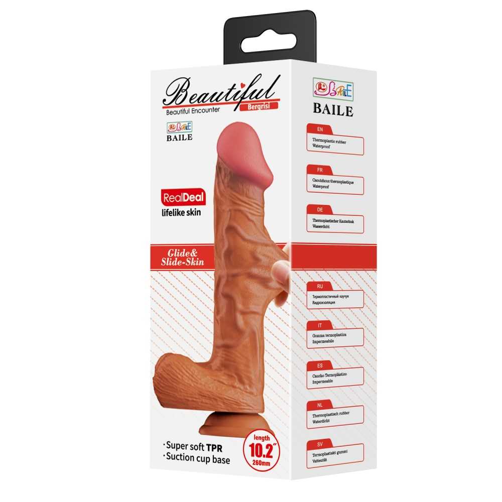 68949 Beautiful Bergrisi 10,2" Dildo Brown – Bild 1