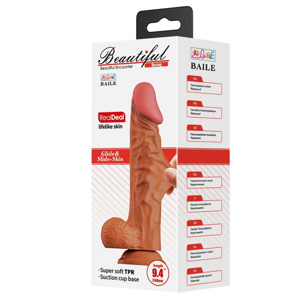 68955 Beautiful Buraq 9,4 " Dildo Brown – Bild 1