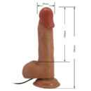 Beautiful Catoblepas 8,1 " Vibrating Dildo Brown – Bild 8