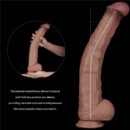Dual Layered Bendable Silicone Cock XXL(Flesh) – Bild 9