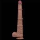 16'' Dual Layered Bendable Silicone Cock XXL(Flesh) – Bild 2