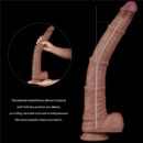 16'' Dual Layered Bendable Silicone Cock XXL(Flesh) – Bild 9