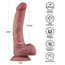 9'' Vibrating Dual Density Power Cock – Bild 2