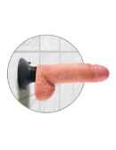 7" Vibrating Cock with Balls  Light – Bild 5