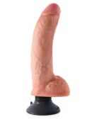 9" Vibrating Cock with Balls  Light – Bild 2