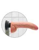 9" Vibrating Cock with Balls  Light – Bild 5