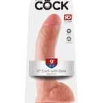9" Cock with Balls  Light