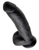 9" Cock with Balls  Black – Bild 4