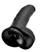 9" Cock with Balls  Black – Bild 5
