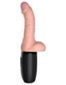 7.5" Thrusting Cock with Balls Brown – Bild 2
