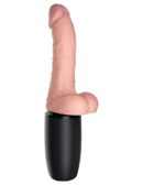 7.5" Thrusting Cock with Balls Brown – Bild 5