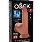 8" Triple Density Cock With Swinging Balls  Light