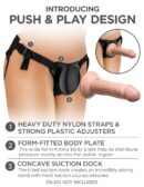 6" Dual Density Silicone Cock  Light – Bild 5