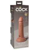 6" Dual Density Silicone Cock  Tan – Bild 2