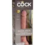 7" Dual Density Silicone Cock  Light