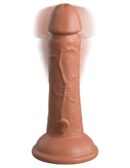 6" Dual Density Vibrating Silicone Cock  Tan – Bild 5