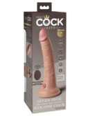 7" Dual Density Vibrating Silicone Cock with Remote  Light – Bild 2