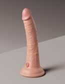 7" Dual Density Vibrating Silicone Cock with Remote  Light – Bild 4