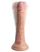 7" Dual Density Vibrating Silicone Cock with Remote  Light – Bild 5