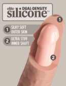 7" Dual Density Vibrating Silicone Cock with Remote  Light – Bild 7