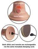7" Dual Density Vibrating Silicone Cock with Remote  Light – Bild 8