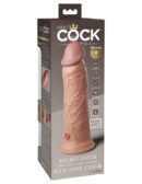 8" Dual Density Vibrating Silicone Cock  Light – Bild 2