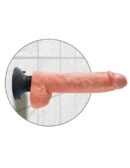 10" Vibrating Cock with Balls  Light – Bild 5