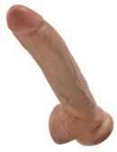 9" Cock with Balls  Tan – Bild 4