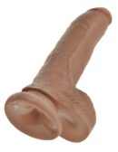 9" Cock with Balls  Tan – Bild 5