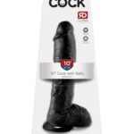 10" Cock with Balls  Black