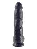 10" Cock with Balls  Black – Bild 2