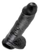 10" Cock with Balls  Black – Bild 4