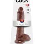 10" Cock with Balls  Brown