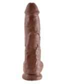 10" Cock with Balls  Brown – Bild 2