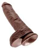 10" Cock with Balls  Brown – Bild 5