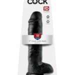 11" Cock with Balls Black