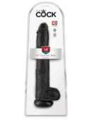 14" Cock with Balls  Black