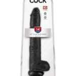 14" Cock with Balls  Black