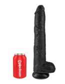 14" Cock with Balls  Black – Bild 2