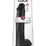 15" Cock with Balls  Black