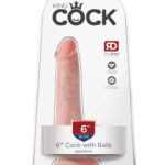 6" Cock with Balls  Light