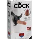 7" Uncut with Strap on Harness  Light