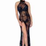 Long tulle dress - M