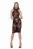 Midi tulle dress with velvet straps in the back - L – Bild 3