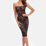 Catalyst lace up midi dress  - XL