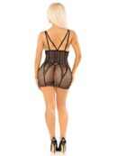Heart Net Mini Dress - Black O/S – Bild 3