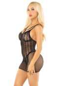 Heart Net Mini Dress - Black O/S – Bild 4