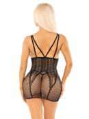 Heart Net Mini Dress - Black O/S – Bild 5