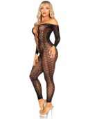 Crotchless, Footless Lingerie Bodystocking - Black O/S – Bild 5