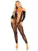 Crotchless, Footless Lingerie Bodystocking - Black O/S – Bild 7